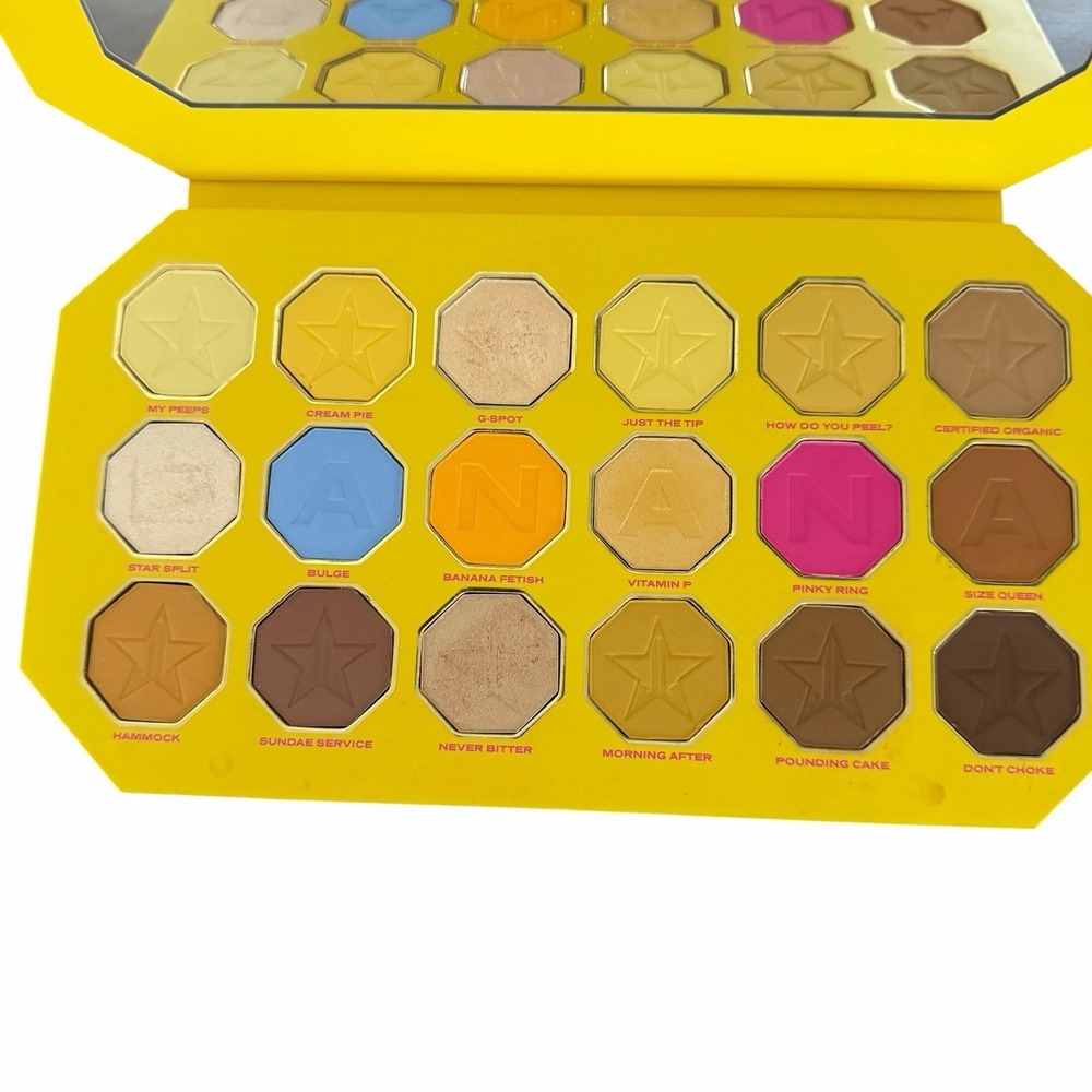 JEFFREY STAR BANANA FETISH EYESHADOW PALETTE Browns Yellow Glitter